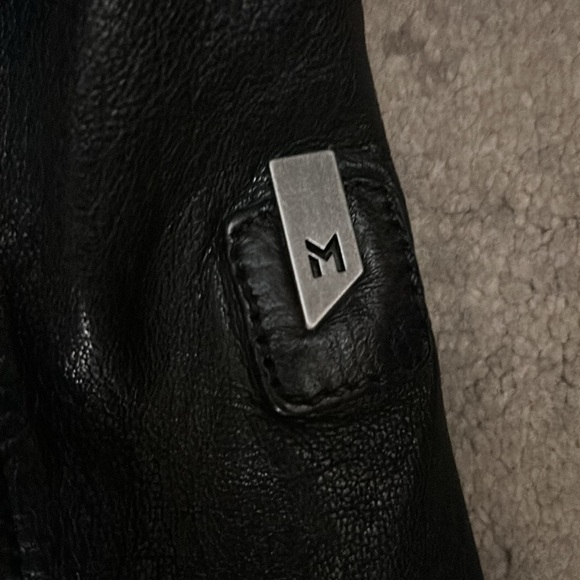 NWT MAURITIUS BLACK LEATHER STUDDED JACKET XS - Picture 11 of 14